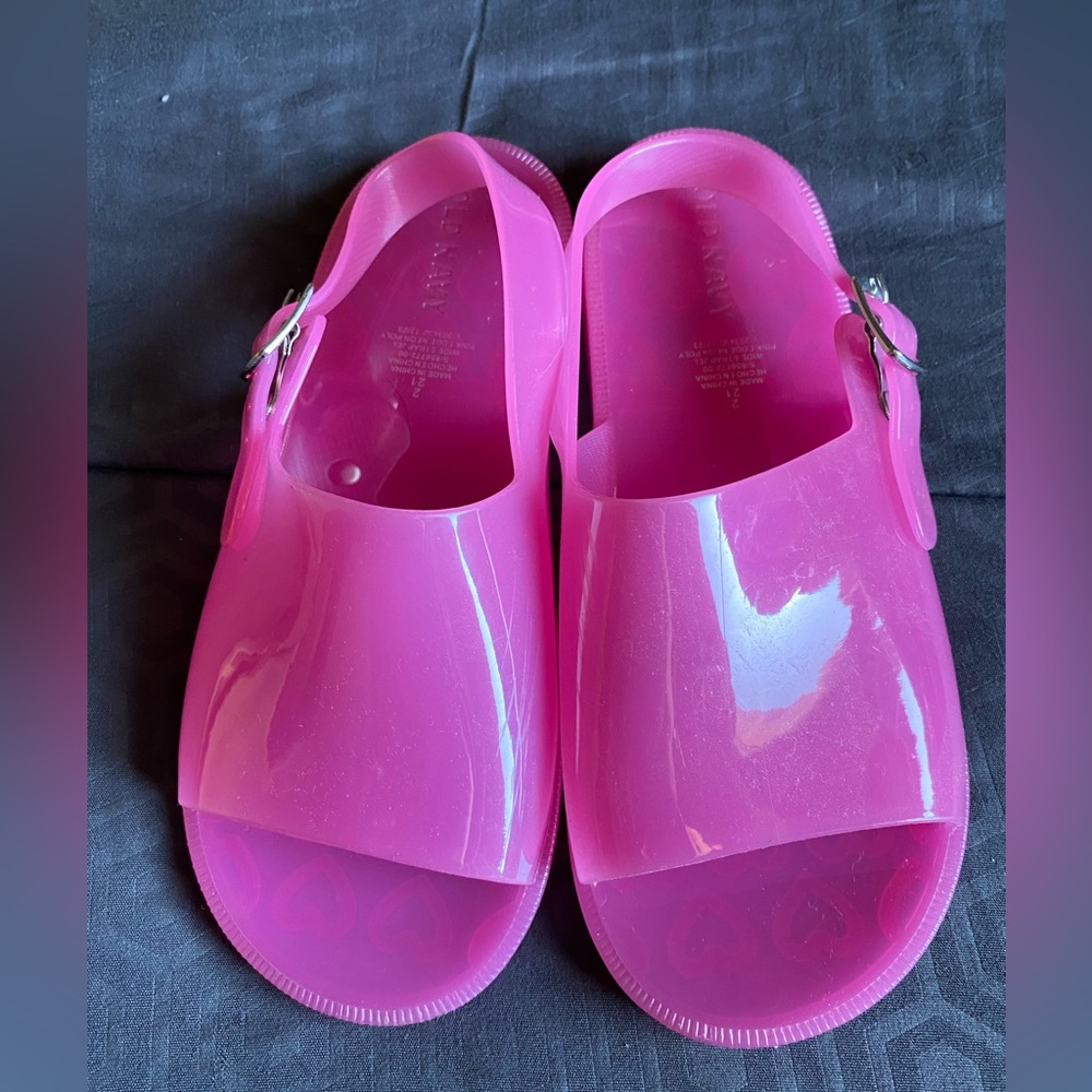 Jelly Pink Slide Sandals
